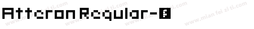 Atteron Regular字体转换